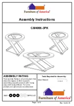 Furniture of America Orbe CM4006-3PK Assembly Instructions preview