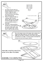 Предварительный просмотр 5 страницы Furniture of America Orbe CM4006-3PK Assembly Instructions