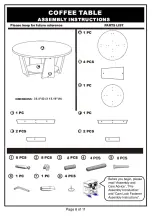 Preview for 6 page of Furniture of America Perry Round Geometric Coffee Table YNJ-129-6 Assembly Instructions Manual