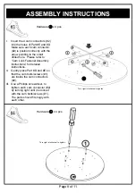 Preview for 8 page of Furniture of America Perry Round Geometric Coffee Table YNJ-129-6 Assembly Instructions Manual