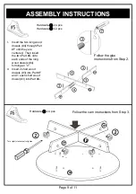 Preview for 9 page of Furniture of America Perry Round Geometric Coffee Table YNJ-129-6 Assembly Instructions Manual