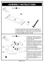 Preview for 10 page of Furniture of America Perry Round Geometric Coffee Table YNJ-129-6 Assembly Instructions Manual