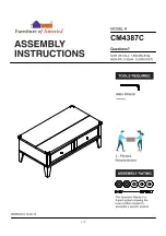 Preview for 1 page of Furniture of America Piedmont CM4387C Assembly Instructions Manual