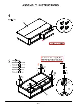 Preview for 6 page of Furniture of America Piedmont CM4387C Assembly Instructions Manual