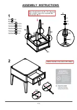 Preview for 6 page of Furniture of America Piedmont CM4387E Assembly Instructions Manual