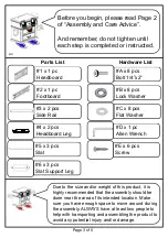 Preview for 8 page of Furniture of America Pioneer CM7449CK Assembly Instructions Manual