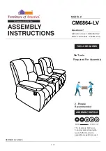 Preview for 1 page of Furniture of America Pollux CM6864-LV Assembly Instructions Manual