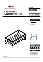 Preview for 1 page of Furniture of America Ponderay CM4348C Assembly Instructions Manual