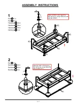 Preview for 6 page of Furniture of America Ponderay CM4348C Assembly Instructions Manual