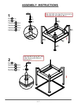 Preview for 6 page of Furniture of America Ponderay CM4348E Assembly Instructions Manual