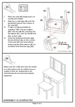 Preview for 5 page of Furniture of America Potterville CM-DK6490 Assembly Instructions