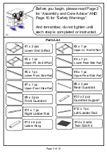 Предварительный просмотр 3 страницы Furniture of America Prismo CMBK608TYW Assembly Instructions Manual