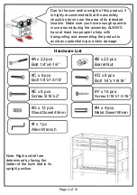 Предварительный просмотр 4 страницы Furniture of America Prismo CMBK608TYW Assembly Instructions Manual