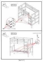 Предварительный просмотр 8 страницы Furniture of America Prismo CMBK608TYW Assembly Instructions Manual