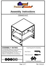 Furniture of America Raya CM4451A-E Assembly Instructions Manual preview