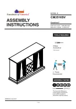 Preview for 1 page of Furniture of America Regensdorf CM3516SV Assembly Instructions Manual