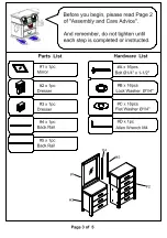 Preview for 3 page of Furniture of America Rexburg CM7382CM Assembly Instructions
