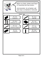 Preview for 3 page of Furniture of America Ribeira CM7252CK Assembly Instructions Manual