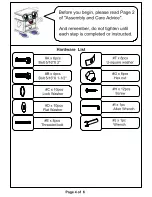 Preview for 4 page of Furniture of America Ribeira CM7252CK Assembly Instructions Manual