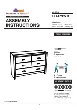 Preview for 1 page of Furniture of America Roanne FOA7927D Assembly Instructions Manual