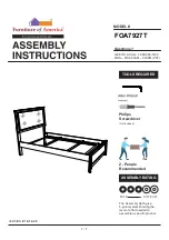 Furniture of America Roanne FOA7927T Assembly Instructions Manual preview