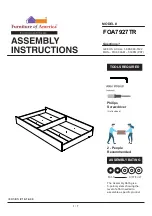 Preview for 1 page of Furniture of America Roanne FOA7927TR Assembly Instructions Manual