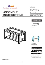 Furniture of America Rosetta CM4187C Assembly Instructions Manual preview