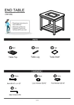 Preview for 5 page of Furniture of America Rosetta CM4187E Assembly Instructions Manual