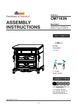 Furniture of America Rosewood CM7183N Assembly Instructions Manual preview