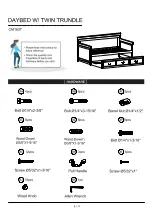 Предварительный просмотр 6 страницы Furniture of America Sahara CM1637 Assembly Instructions Manual