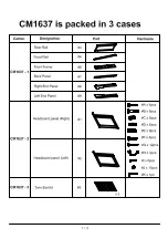 Предварительный просмотр 7 страницы Furniture of America Sahara CM1637 Assembly Instructions Manual