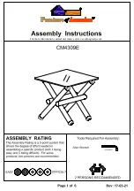 Furniture of America Sarina CM4309E Assembly Instructions Manual preview