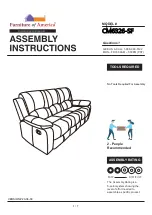 Preview for 1 page of Furniture of America Sarles CM6326-SF Assembly Instructions Manual