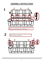 Preview for 6 page of Furniture of America Sarles CM6326-SF Assembly Instructions Manual