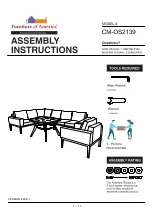 Preview for 1 page of Furniture of America Sharon CM-OS2139 Assembly Instructions Manual