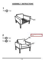 Preview for 8 page of Furniture of America Sharon CM-OS2139 Assembly Instructions Manual