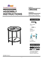 Furniture of America Shauna CM4354E Assembly Instructions Manual preview