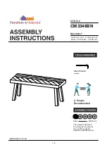 Preview for 1 page of Furniture of America Signe CM3346BN Assembly Instructions Manual