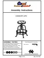 Furniture of America Silvia CM3803PC-2PK Assembly Instructions Manual preview