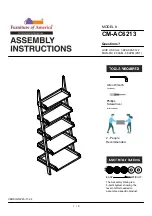 Furniture of America Sion CM-AC6213 Assembly Instructions Manual preview