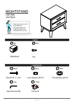 Preview for 5 page of Furniture of America Snyder CM7792N Assembly Instructions Manual