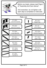 Предварительный просмотр 3 страницы Furniture of America Spring Creek CM-BK604 Assembly Instructions Manual