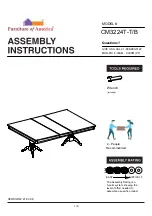 Preview for 1 page of Furniture of America St. Nicholas CM3224T Assembly Instructions Manual