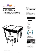 Furniture of America Stina CM-DK5239 Assembly Instructions Manual preview