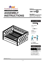 Preview for 1 page of Furniture of America Susanna CM1739 Assembly Instructions Manual