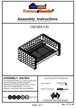 Preview for 1 page of Furniture of America Suzanne CM1028-Q Assembling Instructions