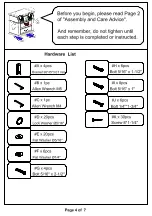 Preview for 4 page of Furniture of America Suzanne CM1028-Q Assembling Instructions