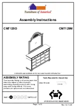 Furniture of America Syracuse CM7129D Assembly Instructions preview