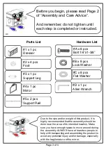 Preview for 3 page of Furniture of America Syracuse CM7129D Assembly Instructions