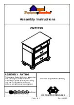 Preview for 1 page of Furniture of America Syracuse CM7129N Assembly Instructions